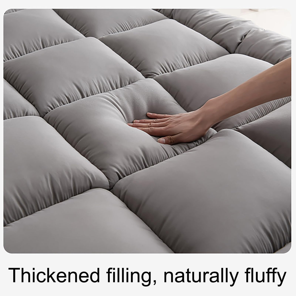 WestMonth Topper available in queen and king sizes for versatility.