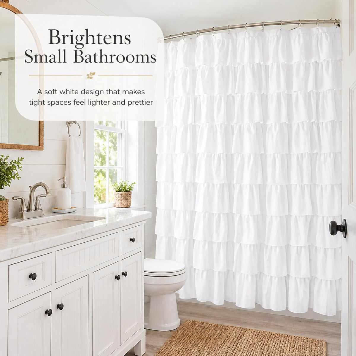 WestWeir boho decor curtain suits tub, clawfoot or patio