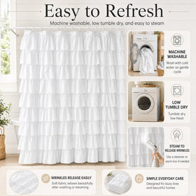 WestWeir farmhouse curtain enhances rustic charm while keeping privacy
