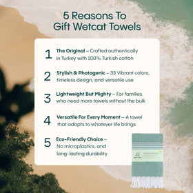 WETCAT multiuse Turkish towel as shawl or yoga mat cover.