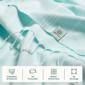 WETCAT towel soft, prewashed texture for everyday use.