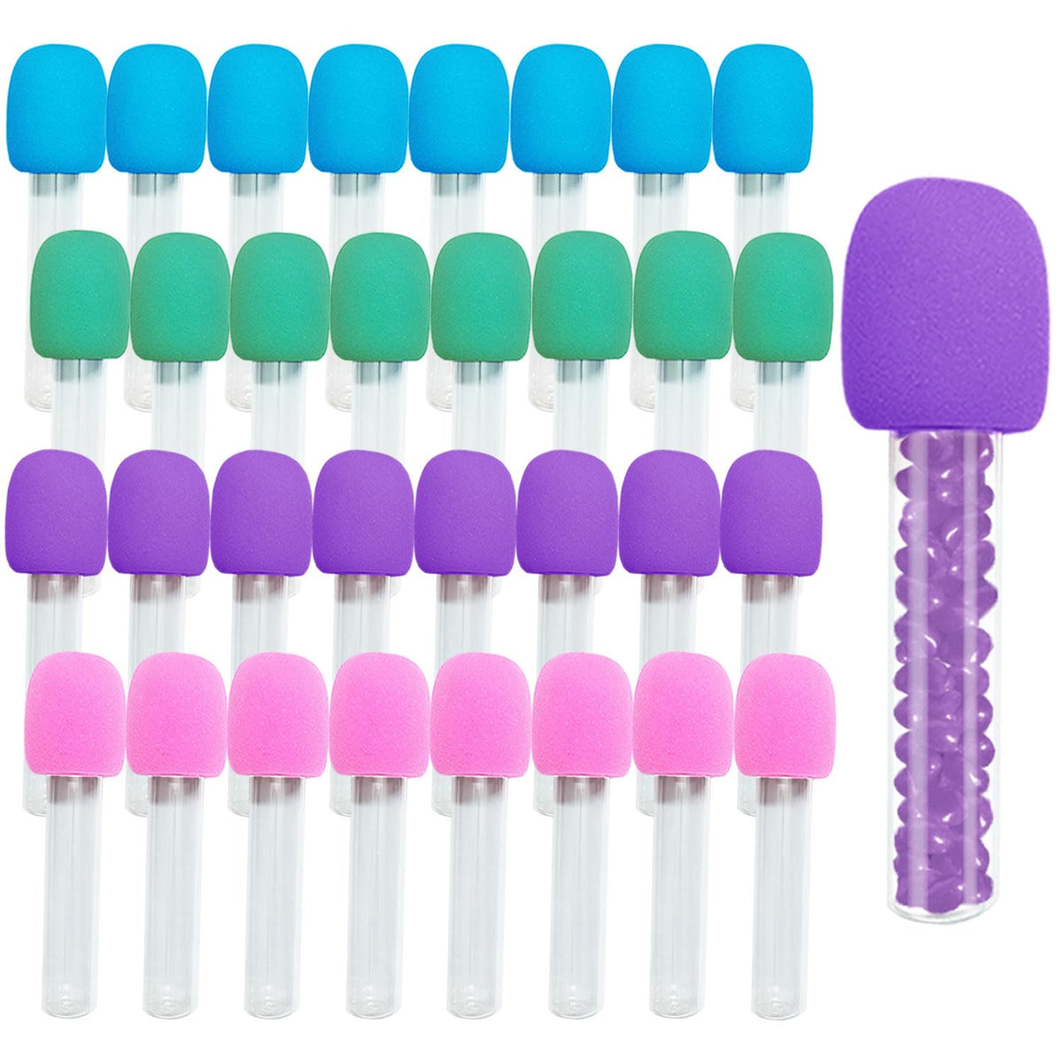 WETEPUXI candy microphone tubes in vibrant colors for party props.
