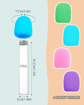 WETEPUXI foam mic covers shown on tubes ensuring clean, dust-free setups.