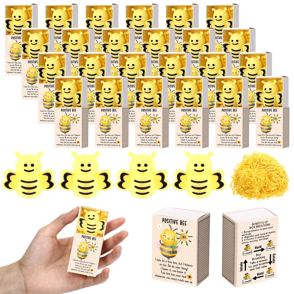 Wettarn bee stress balls pack for desk use and quick tension relief