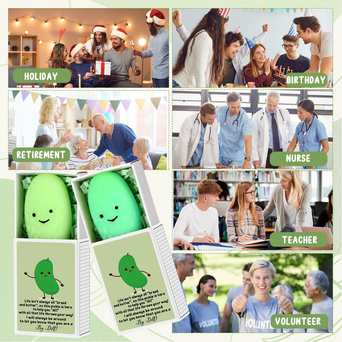 Wettarn two-color pickle design adds playful mood to gifts