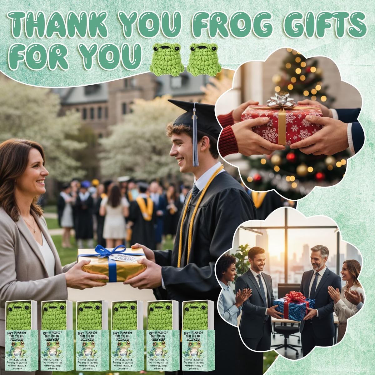 Wettarn compact size frog gift box for on the go gifting.