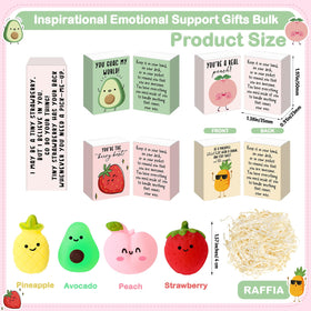 Wettarn gift box with raffia for thoughtful employee appreciation