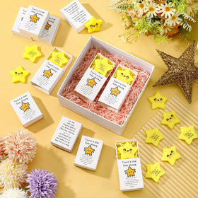 Wettarn office favors displayed on a desk for appreciation moments.
