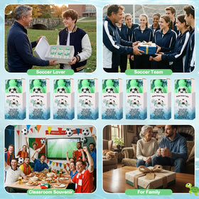 Wettarn packaged stress balls set ready to brighten stocking stuffers.