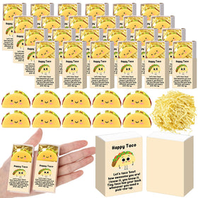 Wettarn taco stress ball yellow close-up for desk stress relief