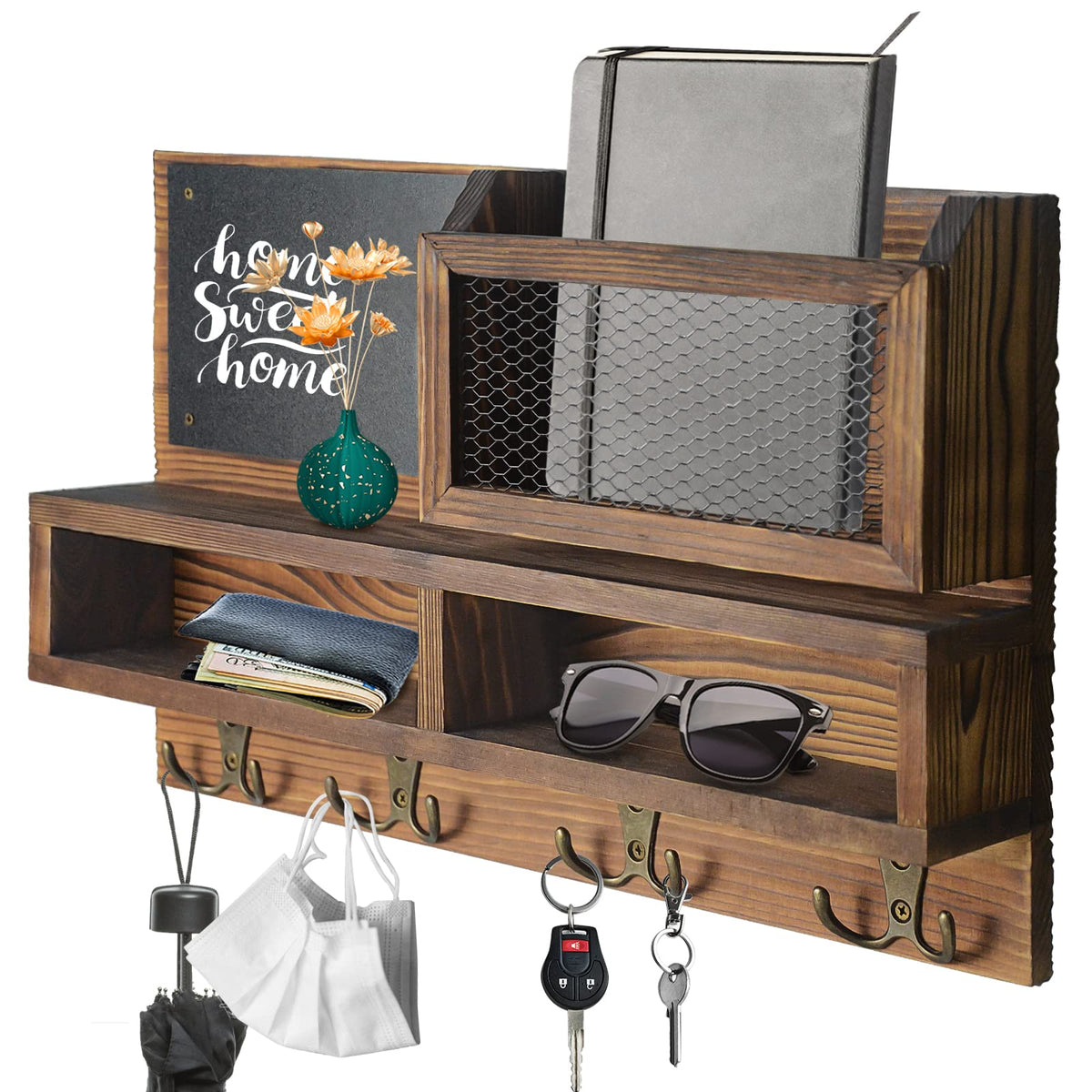 WEWEOW entryway organizer for umbrella and dog leash storage