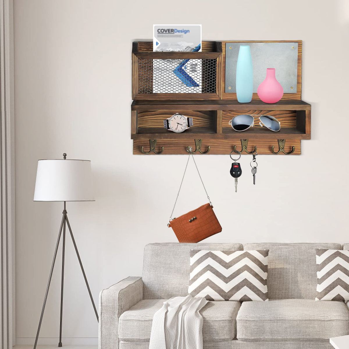 WEWEOW wall mount hardware included for easy installation