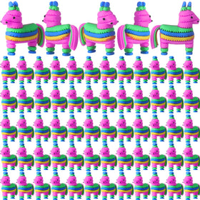 Weysat rainbow donkey pinatas pack for vibrant party decor and kid-friendly fun.