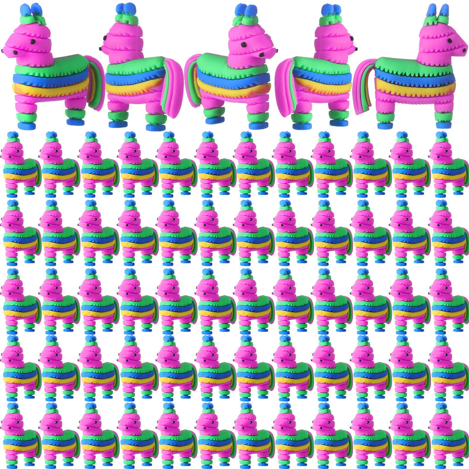 Weysat rainbow donkey pinatas pack for vibrant party decor and kid-friendly fun.