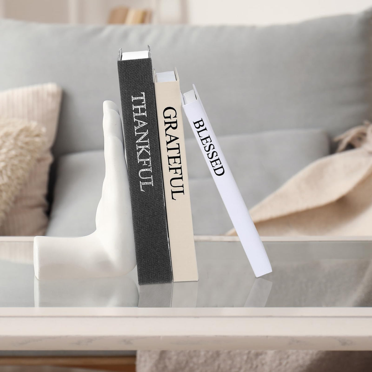 Weysat decorative books featuring cardboard core and linen exterior for durable décor