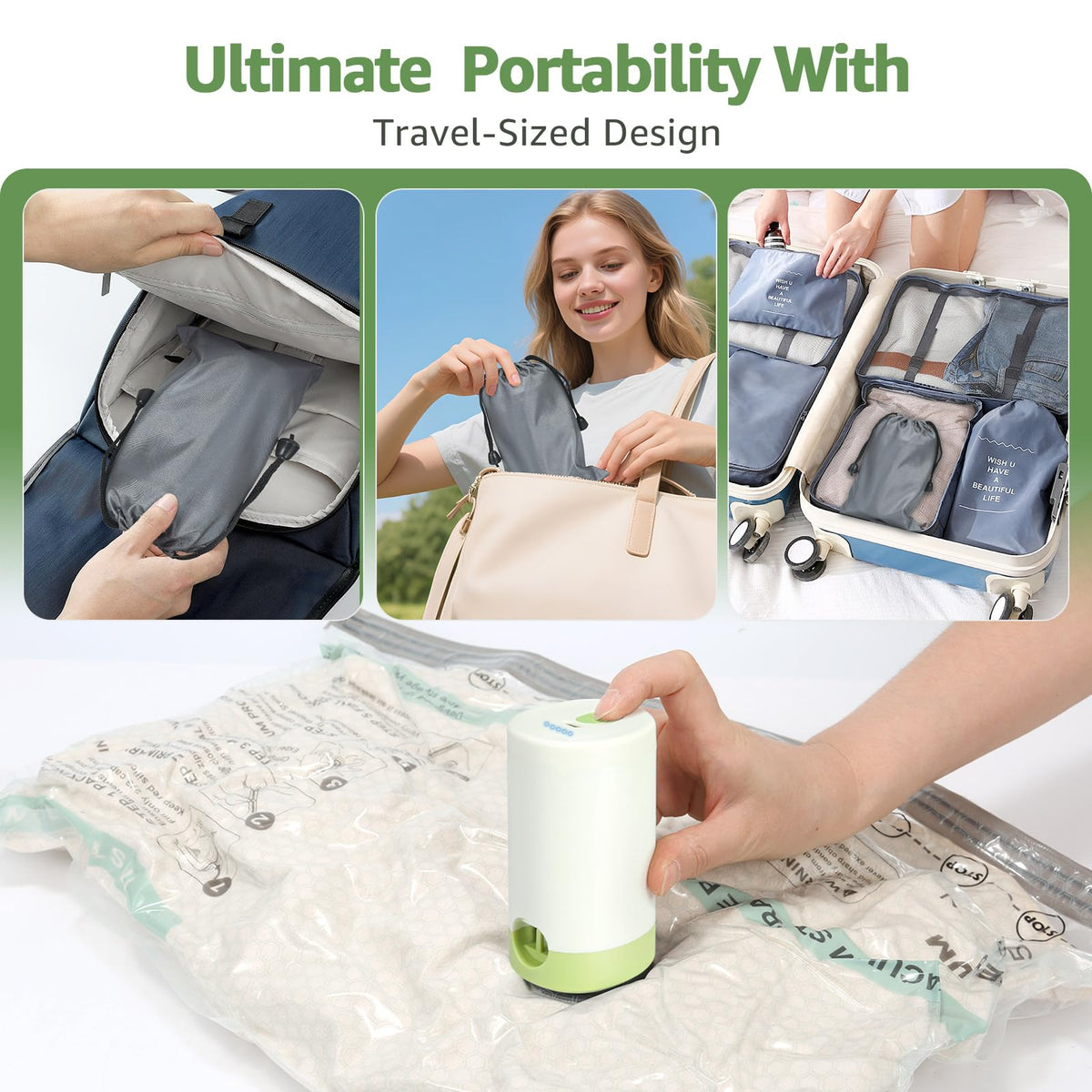 Wfiia durable PA+PE material close-up emphasizes tear-resistance and sealing.