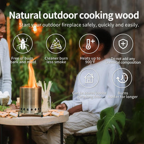 WFLUOLUO fire pit accessory for tabletop setup with tidy flames