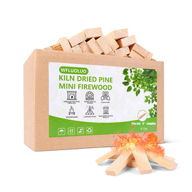 WFLUOLUO mini firewood 5 inch logs for easy handling and quick lighting