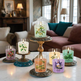 Wfmolcand gardenia jar candle delivers soft floral notes in a tranquil setting.