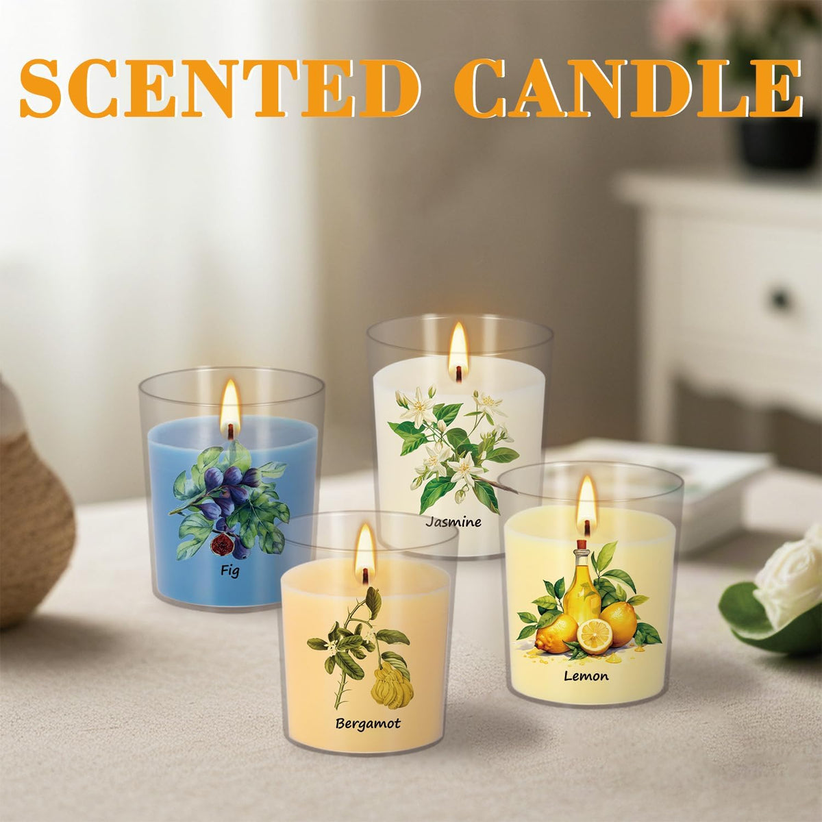 Wfmolcand rose jar candle adds romance and calm to bedrooms and living areas.
