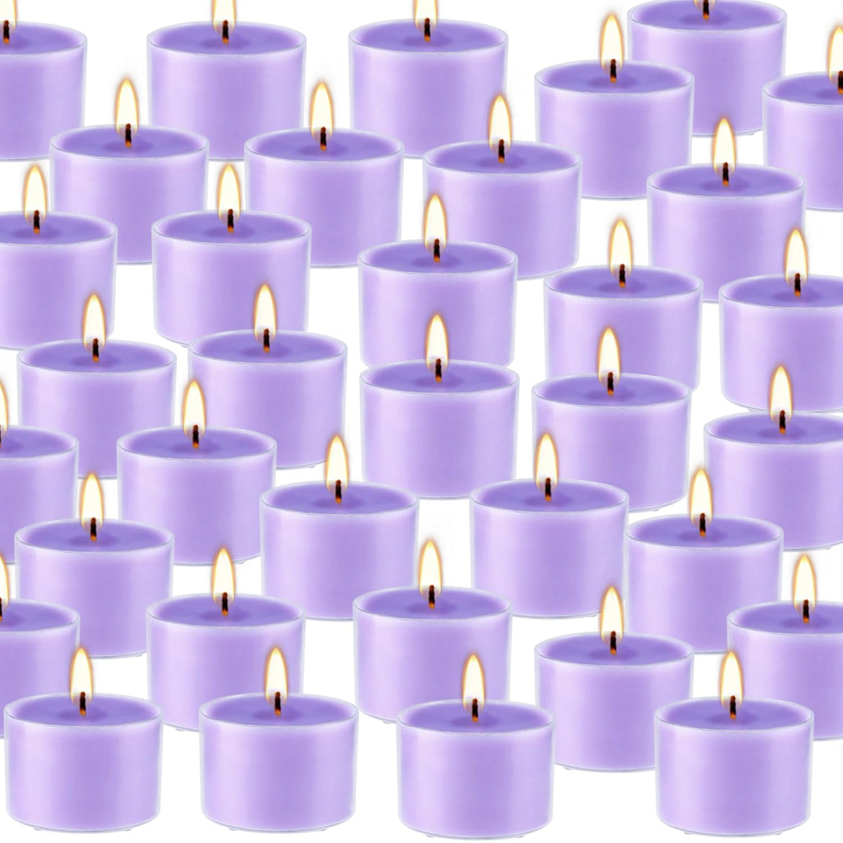 Wfmolcand bulk 50-pack tealights for events and churches.