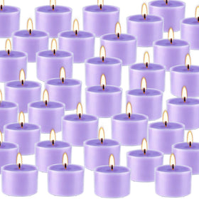 Wfmolcand bulk 50-pack tealights for events and churches.