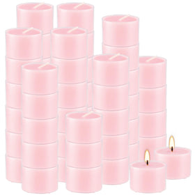 Wfmolcand pink rose tealight candle offers long-lasting 8-hour burn.