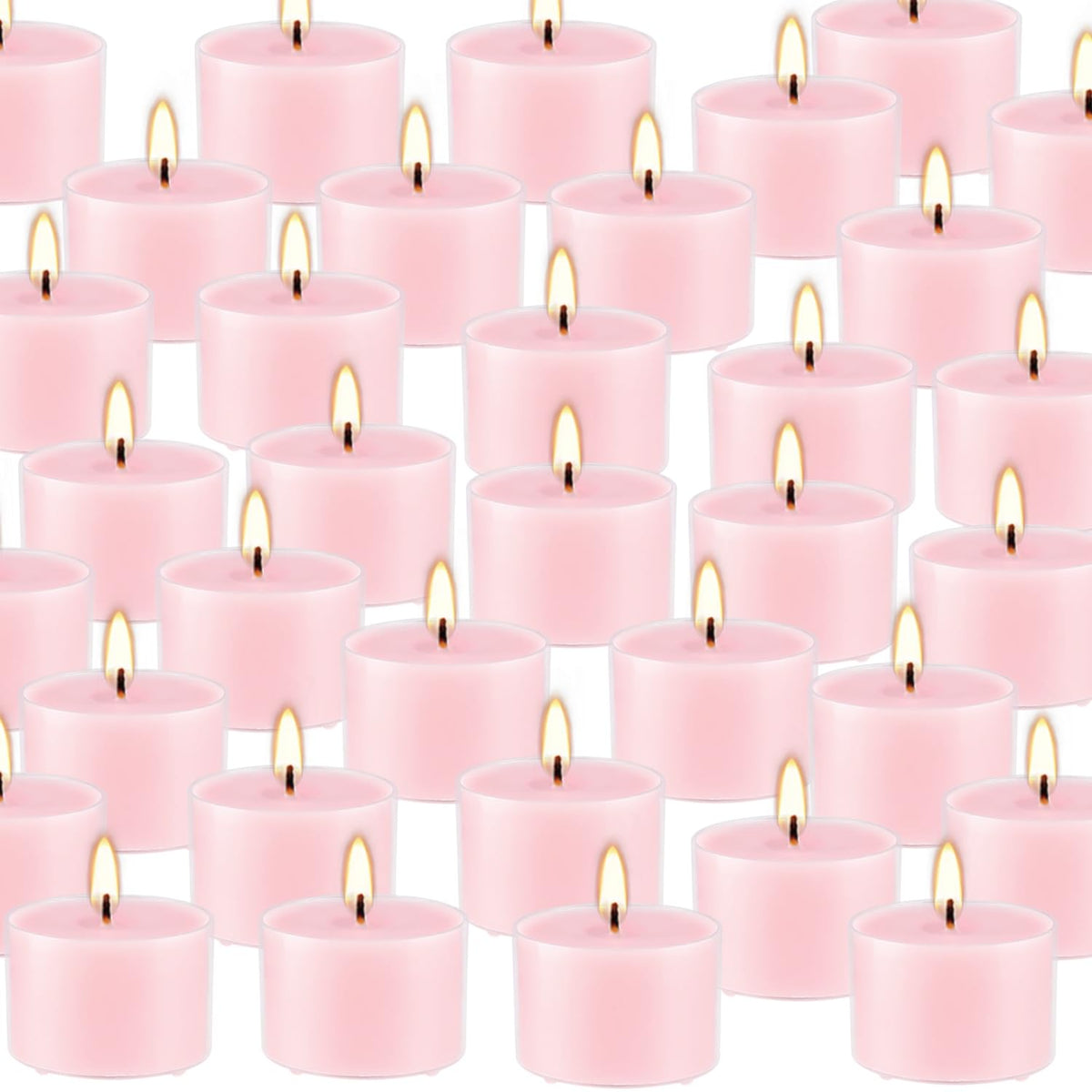 Wfmolcand smokeless tealight provides clean, dripless ambiance for dinners.