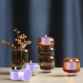 Wfmolcand 8-hour burn tealight suits long wedding receptions.