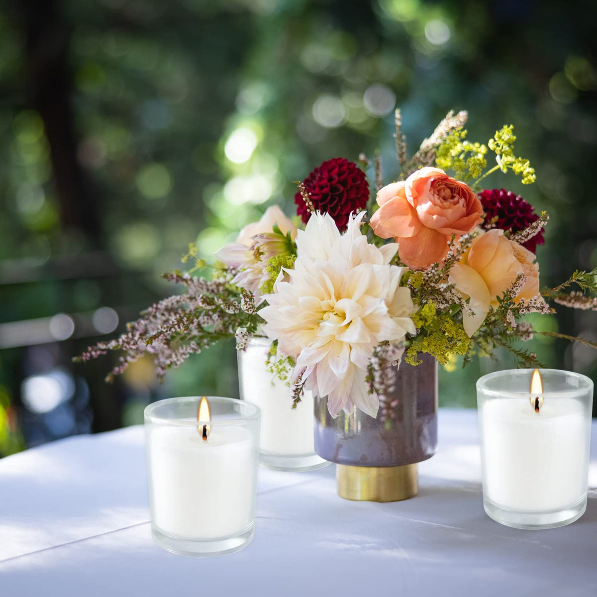 Wfmolcand wedding ambience candles create romantic lighting without overpowering scents.