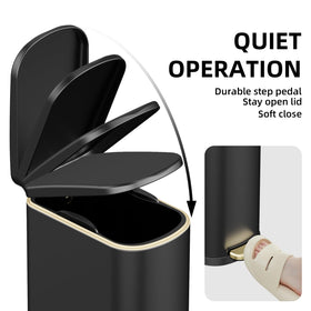 WFRWFR lid closes softly to minimize noise during use.