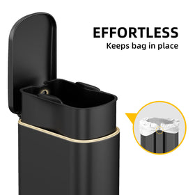 WFRWFR pedal-operated trash can offers hands-free waste disposal.