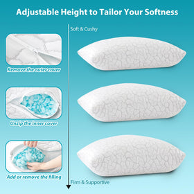 WGAKCED pillow soft fabric side shows breathable comfort