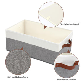 WGGWE large capacity bin with bottom board offers sturdy shelf storage