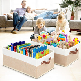 WGGWE bin used for toy and book organization in a kids room