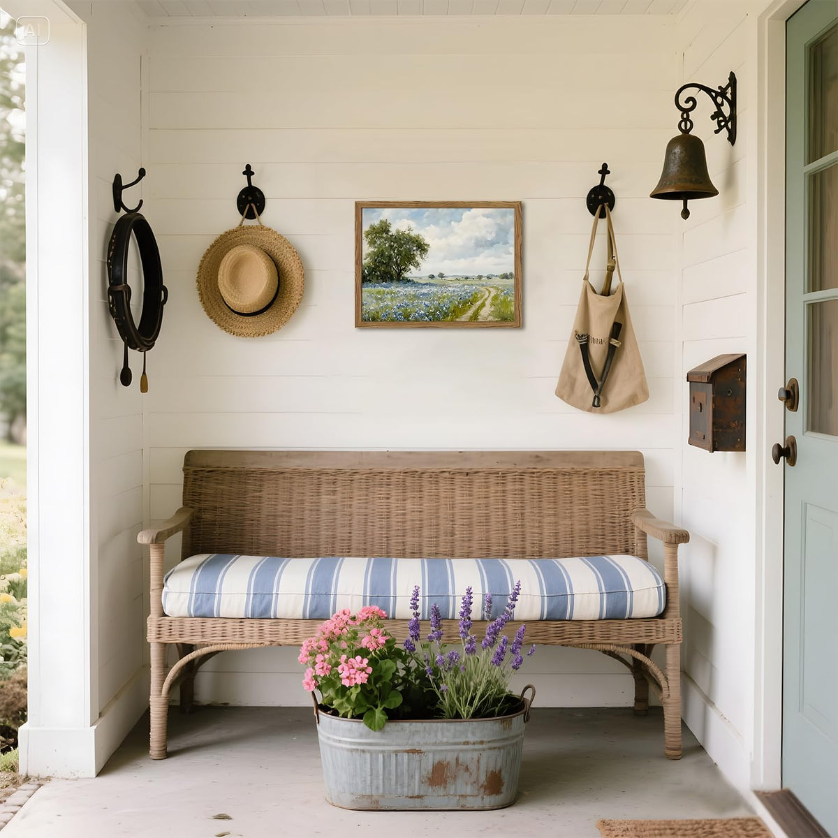 WGTUWY ready-to-hang canvas brings rustic charm to bedrooms and hallways