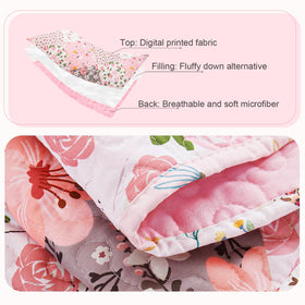 Whale Flotilla all-season quilt is lightweight and easy to care for.