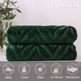 King-size, all-season blanket ideal for couch throws and bed coverage