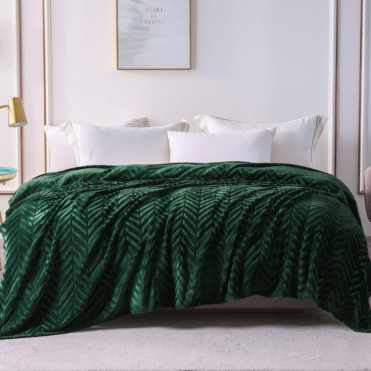 Whale Flotilla soft fleece texture enhances comfort on chilly evenings