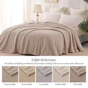 Whale Flotilla ready gift blanket with refined finish