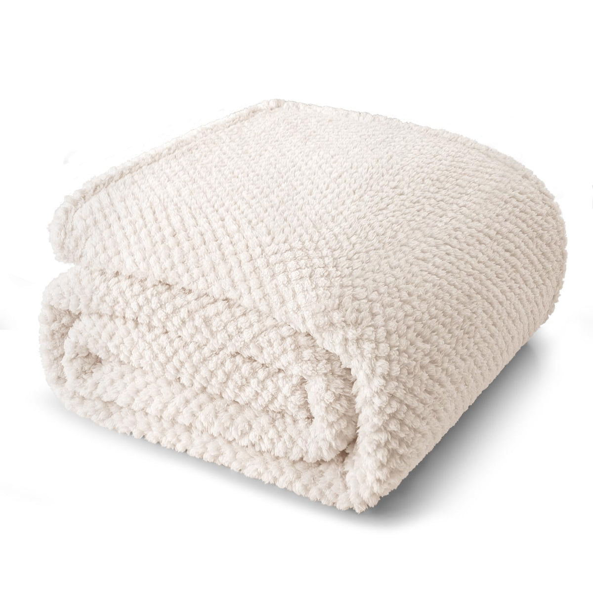 Whale Flotilla queen size fuzzy fleece blanket on bed delivering plush warmth