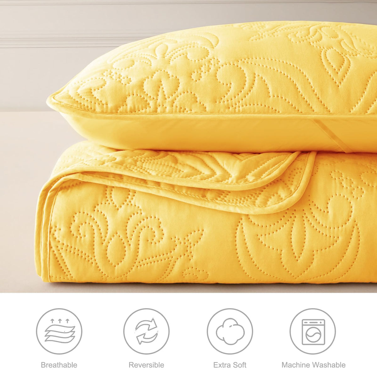 Whale Flotilla all-season reversible quilt offers versatility for warm and cool nights.