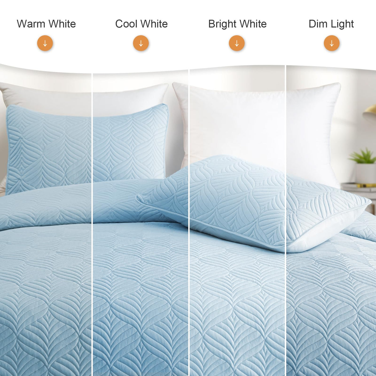 Whale Flotilla reversible coverlet offers two looks in one lightweight layer.