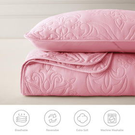 Whale Flotilla reversible quilt provides two looks in one