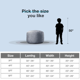 WhatsBedding black bean bag chair complements modern decor with versatile style.