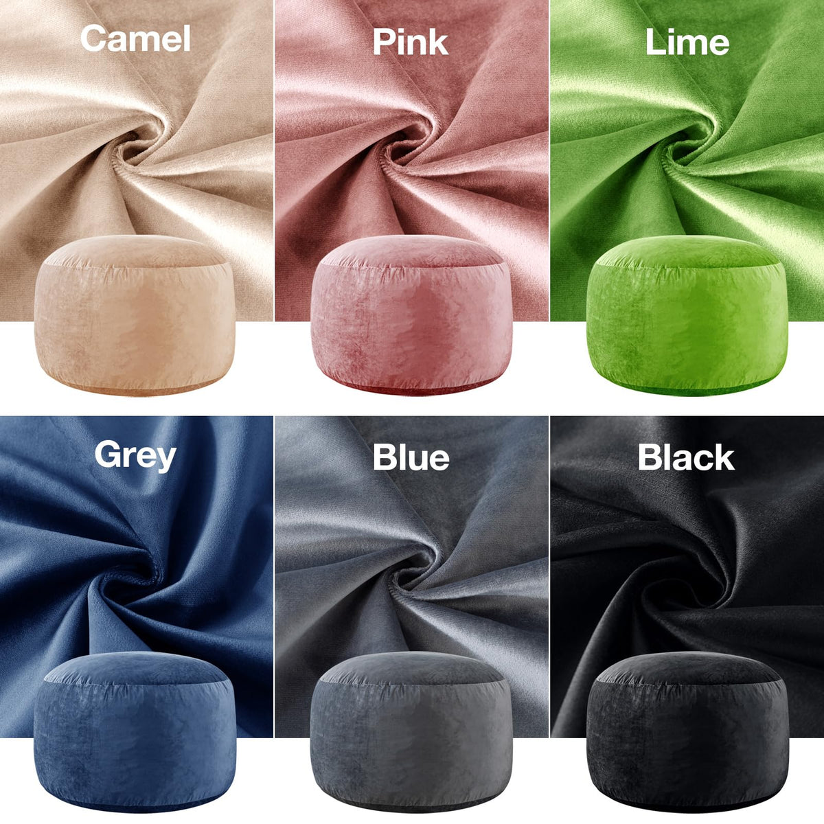 WhatsBedding 3 ft bean bag chairs in a living room add stylish comfort.