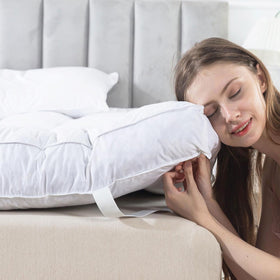 WhatsBedding 5 Inch Feather Bed Topper, queen size, cloud-like comfort for your sleep