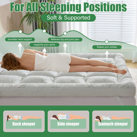 WhatsBedding 5-inch topper offers added support without sacrificing easy setup