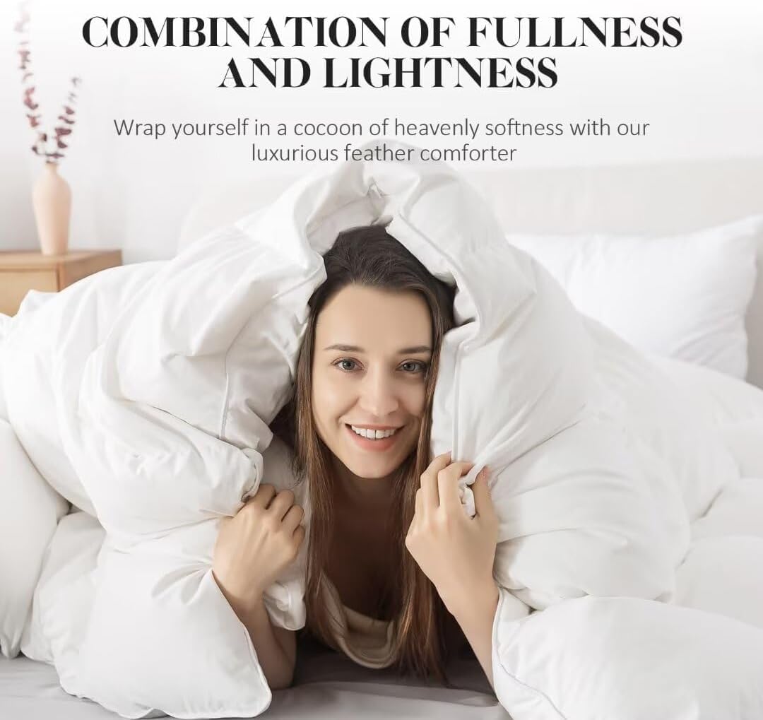 WhatsBedding corner loops secure-fit feature on king-size comforter.