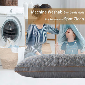 WhatsBedding full-body pillow in a relaxing pose highlights ergonomic support.